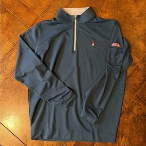 Ole Miss Men's Navy Quarter-Zip Shirt